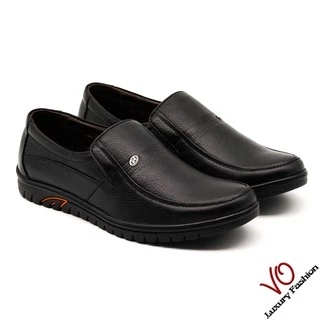 Giày ông già da bò thật màu đen và nâu VO LUXURY FASHION KK 445