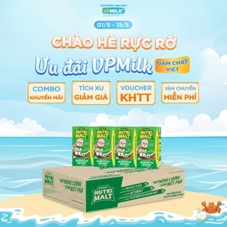 Sữa ca cao mầm lúa mạch đen VPMilk Nutrimalt 180ml (thùng 48 hộp)