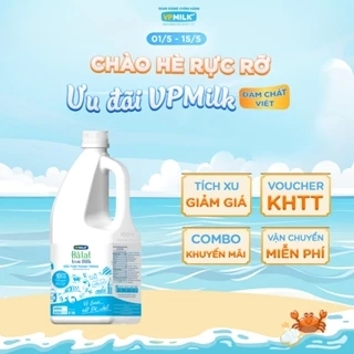 Sữa Tươi Thanh Trùng VPMilk Đà Lạt True Milk - không đường 950ml