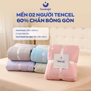 Chăn Lụa Tencel Vua Nệm Goodnight Airsilk 220x200cm, Chăn Tencel  Hút Ẩm Tốt, Màu Sắc Thanh Lịch, Đắp Hè Thu