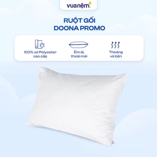 Gối bông Doona Promo 45x65cm nâng đỡ nhẹ nhàng êm ái, thoáng khí chính hãng Vua Nệm
