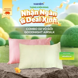 Vỏ Gối Goodnight Airsilk Tencel Lụa Cao Cấp 5 màu pastel - Goodnight Bedding (1 chiếc)