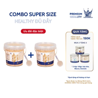 2 hộp Yến Mạch VUA YẾN MẠCH 2,5KG - Ngũ cốc ăn sáng + Bữa phụ dinh dưỡng Healthy