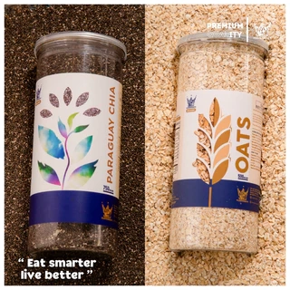 Yến Mạch VUA YẾN MẠCH 500g + Hạt chia đen Paraquay 750g
