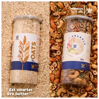 [Combo Chuẩn Dáng] Granola Ăn Kiêng Siêu Hạt 500gr + Yến Mạch Ăn Kiêng 500gr