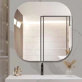 Gương treo tường không khung mài xiết Vuadecor nhiều mẫu kích thước D50cm (Full phụ kiện)