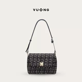 Túi xách Vuông Shop®️ vải tweed sang trọng đeo vai và đeo chéo vừa điện thoại đi tiệc đi chơi thanh lịch