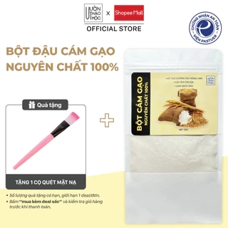 Bột cám gạo Vườn Thảo Mộc nguyên chất 100% Organic,dưỡng trắng da mặt và body, chống lão hóa mờ thâm