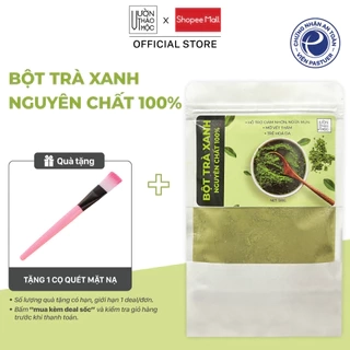 Bột trà xanh Vườn Thảo Mộc nguyên chất 100%, hỗ trợ giảm nhờn, ngừa sưng giảm thâm, phục hồi làn da