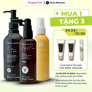 Combo gội xịt sữa chăm sóc tóc tiện lợi vyvyhaircare V 495ml / 530ml