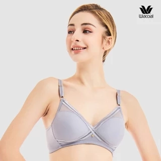 Áo lót Wacoal Lecien I22SFB198 không gọng, form thoải mái, cup 3/4, ren, dây liền - 22SFB198