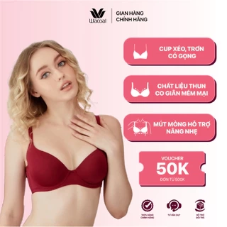 Áo ngực nữ Wacoal mút mỏng nhẹ nâng ngực có gọng chống tuột, Áo lót bigsize bản lưng to - ILB5971