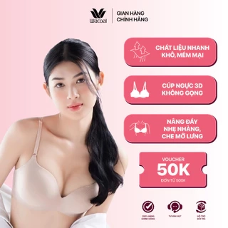 Áo ngực nữ Wacoal Super Fit không gọng nâng ngực che mỡ lưng, Áo lót dây liền 4 mắc cài chống tuột - IWB3E12