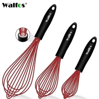Bộ dây thép không gỉ Walfos Silicone Whisk Bộ chịu nhiệt