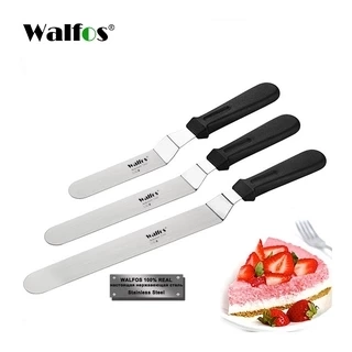Dao chà láng kem bơ WALFOS bằng thép không gỉ trang trí bánh kem bánh ngọt