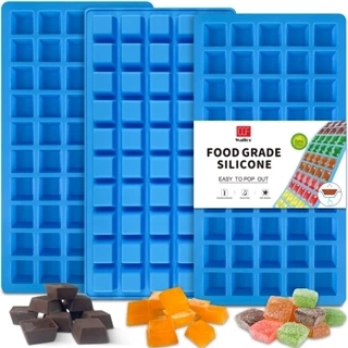 Khuôn sô cô la silicon sân thượng vuông Mini Walfos 50 buồng - Khuôn kẹo silicon chống dính Walfos, Khuôn silicon thích hợp cho sô cô la, kẹo, kẹo dẻo, thạch, đá viên
