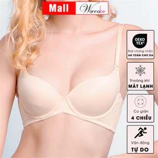 Áo ngực mút mỏng WANNABE áo chíp cúp lớn có gọng kiểu basic trơn mút thông thoáng nhẹ mềm xinh AN310