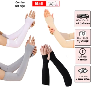Combo găng tay chống nắng nam nữ WANNABE bao tay chống tia UV bảo vệ chuyên sâu toàn cánh tay VD010
