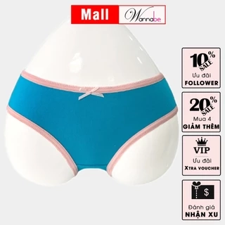 Quần lót nữ thun cotton WANNABE quần chíp giá rẻ đơn giản dễ mua dễ mặc thoáng mát cả ngày QLC02