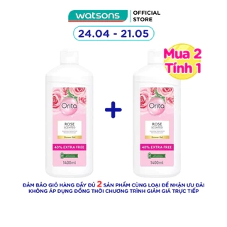 Gel Tắm Orita Hương Hoa Hồng Shower Gel Rose Scented 1400ml