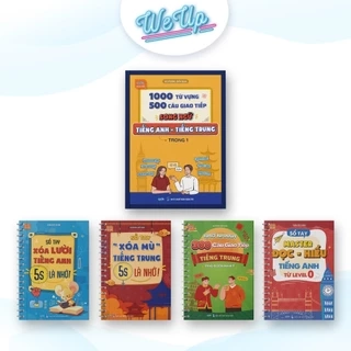 COMBO 5 CUỐN : Sách Song ngữ Anh Trung, Tổng ôn ngữ pháp TA, Master Đọc hiểu TA, Xóa lười Tiếng Anh, Xoá mù tiếng Trung