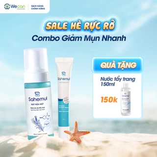 Combo Giảm mụn nhanh Kem Chấm Mụn Viêm 20gr & Bọt Rửa Mặt Sạch Sâu, Ngừa Mụn 150ml [TẶNG NTT 50ML]
