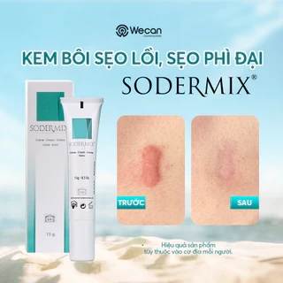 Kem Bôi Sẹo Lồi, Sẹo Phì Đại - SODERMIX - Hỗ Trợ Làm Xẹp Sẹo Lồi, Sẹo Phì Đại, Mờ Sẹo Thâm - Nhập Từ Pháp