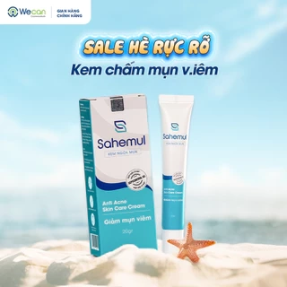 Kem Mụn Sahemul Dùng Cho Mụn Viêm, Mụn Bọc, Mụn Mủ, Mụn Trứng Cá 20gr