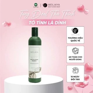 Dầu gội gừng trắng ngăn rụng và kích mọc tóc Weilaiya Ginger Shampoo 400ml
