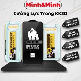 Kính Cường Lực ip KTM full màn, tự dán 6splus,8,7plus 8plus x xs xsmax 11 12 13 14 pro 15 promax 16Promax