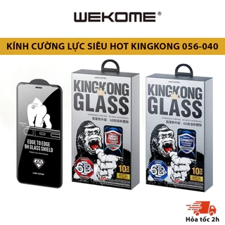 Kính cường lực KINGKONG WEKOME 009 hộp sắt full màn iphone 7 8 X XS Max 11 12 Pro 13 13 14 15 16 promax