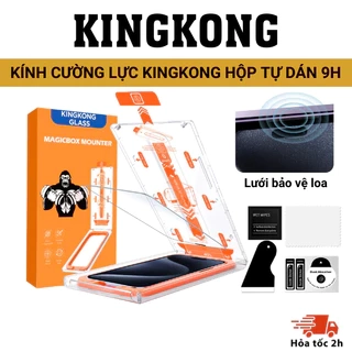 Kính Cường Lực tự dán MAGICBOX KINGKONG bảo vệ loa cho iphone x xs xsm 11 12 13 14 15 16 pro promax
