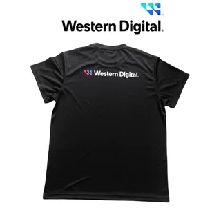 Áo thun thể thao nam năng động co dãn thoáng khí Promax màu đen logo Western Digital