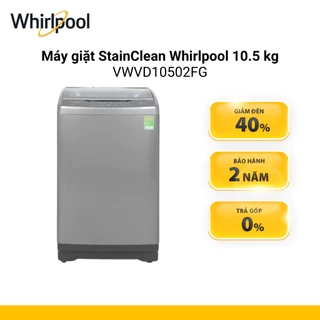 Máy Giặt Whirlpool Inverter 10.5 Kg VWVD10502 màu Trắng Xám - Bảo hành 2 năm