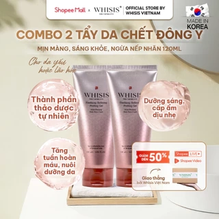 Combo 2 Gel Tẩy Da Chết Nguyên Liệu Đông Y WHISIS Giảm Nám Và Sạm Da Cho Da Xỉn Màu, Thâm Sạm 120ml