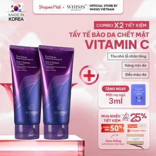 Combo 2 Tẩy Tế Bào Chết Da Mặt Vitamin C 6in1 Hàn Quốc WHISIS Pure Esthetic Brightening Peeling Gel Sáng Đều Màu Da