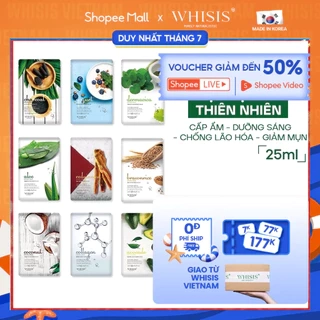 MIX 10 Mặt Nạ Giấy Hàn Quốc WHISIS Chiết Xuất Thiên Nhiên Giúp Dưỡng Da, Cải Thiện Làn Da 25ml