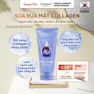 Sữa Rửa Mặt Collagen Hàn Quốc WHISIS Collagen Intensive Foam Cleansing 120ml