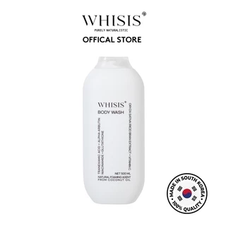 Sữa Tắm Trắng Da Men Gạo WHISIS BODY WASH dung tích 500ml tạo bọt từ dầu dừa