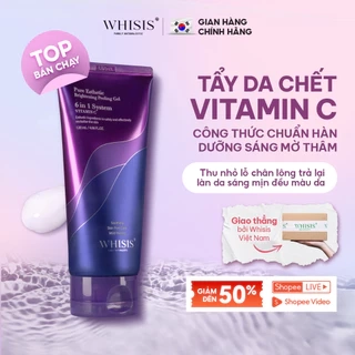 Tẩy Tế Bào Chết Da Mặt Vitamin C 6in1 Hàn Quốc WHISIS Pure Esthetic Brightening Peeling Gel Sáng Đều Màu Da 120ml