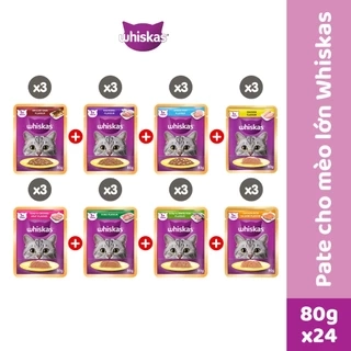 Thức Ăn Dạng Sốt Cho Mèo Trưởng Thành WHISKAS - 80g
