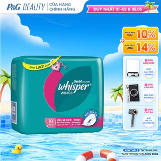Băng Vệ Sinh WHISPER Có Cánh Cho Ngày Thường 23cm - Gói 10 Miếng