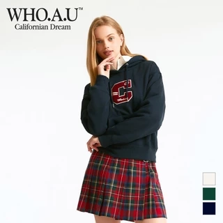 Áo Hoodie WHO.A.U WHMHD4T22F Women's Boucle Cropped Hoodie Women Style (Fleece-lined)