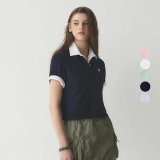 Áo Thun WHO.A.U Steve Crop Collar T-Shirt_WHHAE2421F