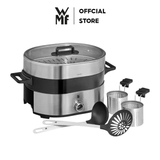 Nồi Lẩu Hấp Điện WMF Lono, 2 Ngăn Chống Dính, 1 Xửng Hấp, Tặng Kèm 4 Phụ Kiện, Bảo Hành 12 Tháng