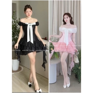 Wonderhouse Michin Dress Đầm thiết kế trễ vai xòe dự tiệc sang trọng