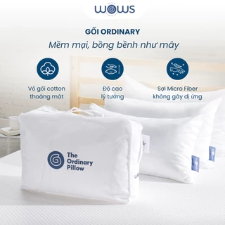 WOWS - Gối Ngủ Cao Cấp The Ordinary - Sợi Microfiber Chống Dị Ứng -  Bồng Bềnh, Êm Ái