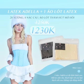 Đai Nịt Bụng Latex Xanh 28 Xương, 4 Nấc Cài, Siêu Thắt Eo Chính Hãng Latex By WSTORE