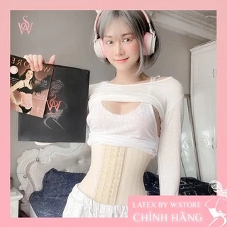 Gen Nịt Bụng Sau Phẫu Thuật Hút Mỡ - Latex Định Hình Eo Giảm Mỡ Célia Tím 27 Xương, Lưới Thông Hơi - Chính Hãng WSTORE