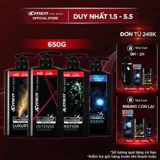 Dầu gội nước hoa X-Men For Boss 850g Intense/Legend - Hương nước hoa châu Âu